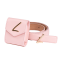 FitLine Ledergürtel mit Mini Tasche Rosé